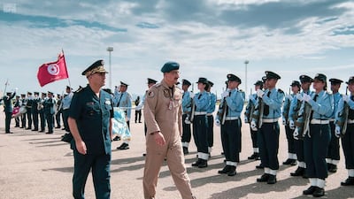 The conclusion of the Saudi-Tunisian air exercises was held at Sidi Ahmed Air Base in Bizerte. Saudi Press Agency