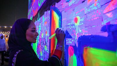 Abu Dhabi's New Year's Eve Village. Victor Besa for The National