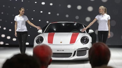 While nobody has driven it yet, the Porsche 911R is already being hailed by some as potentially the greatest car the German outfit has ever produced. Martial Trezzini / Keystone via AP