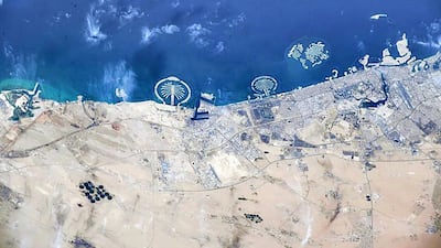 Dubai's changing coastline: from Palm Jumeirah to The World Islands. Photo: Dubai Media Office