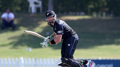 Martin Guptill, the 25th best batsman in cricket, top-scored for New Zealand A against the UAE in Dubai on Sunday. Pawan Singh / The National