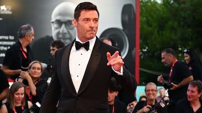 Hugh Jackman, in a classic black tux, attends 'The Son' premiere. AFP