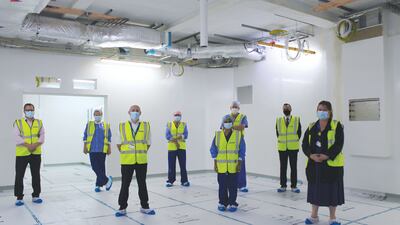 A modular theatre is installed at another hospital operated by Circle Health Group. Photo: Circle Health Group