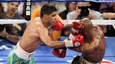 Zab Judah, July 23, 2011, ko 5th The American was in his fourth reign as a world champion, but Khan, then trained by Freddie Roach, was at his brilliant best, dominating and bamboozling Judah before knocking him out with a body punch in the fifth round, to unify the WBA and IBF super-lightweight titles. Getty Images