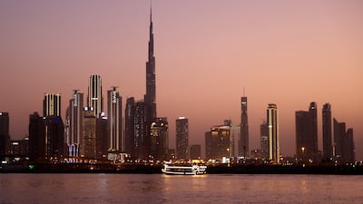 The Dubai skyline. The expansion of non-hydrocarbon exports is well under way in the Gulf, with the UAE leading the charge in diversification, the World Bank said. AFP