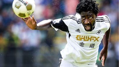 Swansea City broke a club record in signing Ivorian striker Wilfried Bony. Koen Van Weel / EPA