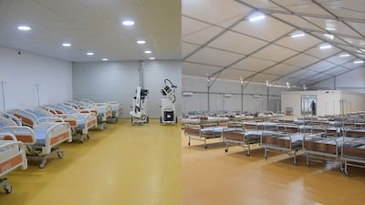 The Sheikh Mohamed bin Zayed Field Hospital is the second such site sent by the UAE to be set up in Turkey to treat earthquake victims. Photo: Wam