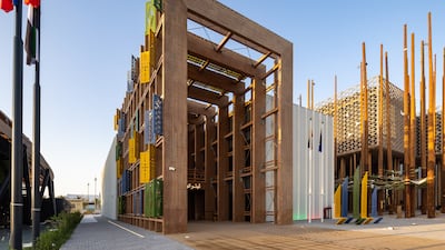 Silver Award: Lithuania, self-built pavilions, Category C (smaller than 1,750m2), Theme Interpretation. Photo: Expo 2020 Dubai