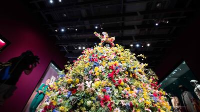 Costumes from various films are also displayed. AFP