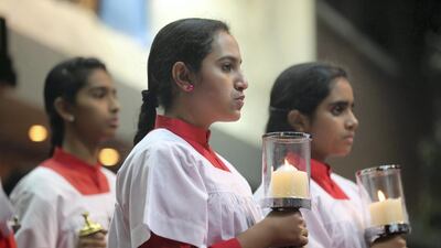 St Joseph's outdoor Christmas Eve Mass