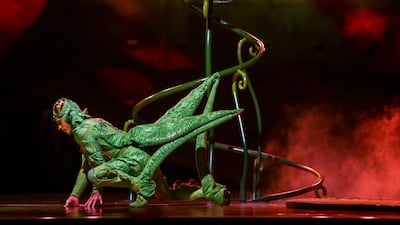 A total of 52 performers hit the stage in intricate insect-inspired costumes