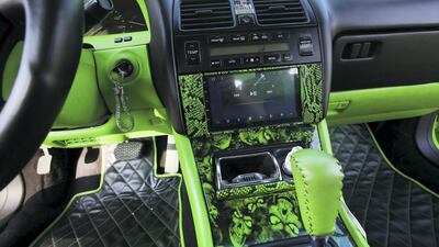 The interior of a 1996 Lexus LS 400 owned by Arslan Khan. Leslie Pableo for The National