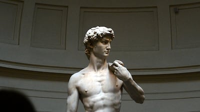 Michelangelo's 'David', created between 1501 and 1504, is more than a paean to youth and beauty — its stern gaze was interpreted as a warning against the ambitions of Rome from its native city state of Florence. AFP