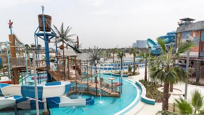 The water park’s architecture is inspired by La Boca, a distinct and colourful neighbourhood in the Argentinian capital of Buenos Aires. Antonie Robertson / The National