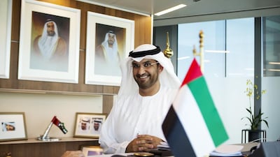 Sultan Al Jaber, the chief executive of Adnoc, has brought the company through a year of rapid change since he took charge in February last year. Christopher Pike / The National