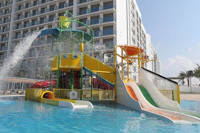 Splash Water World at Hotel Riu Dubai on Dubai Islands. Pawan Singh for The National