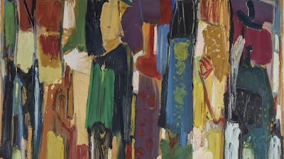 The Abraaj Investment Group was selling Paul Guiragossian's 'Celebrations'.