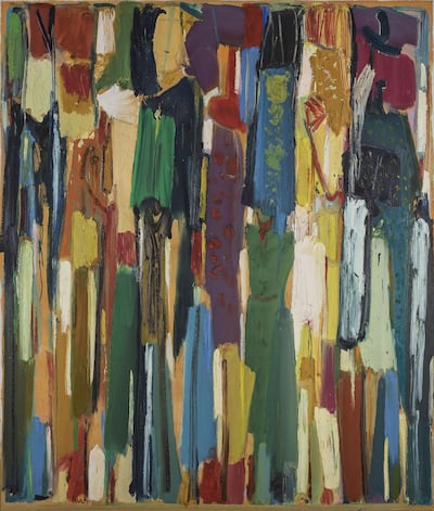 The Abraaj Investment Group was selling Paul Guiragossian's 'Celebrations'.