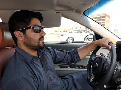 Uber driver Adnan in Jeddah. Naser Al Wasmi / The National