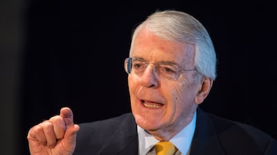 Sir John Major spoke at a meeting of a committee in the Irish Parliament on Thursday. PA