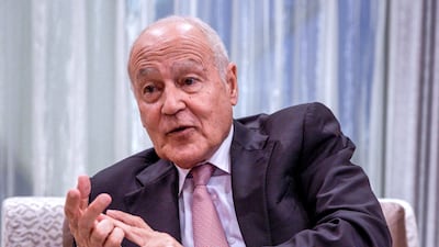 Ahmed Aboul Gheit, Secretary General of the Arab League. Victor Besa / The National