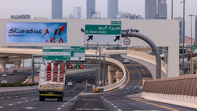 New bridges and traffic signals are open on Reem Island. Victor Besa / The National