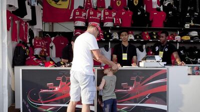 Ferrari World Abu Dhabi will experience one of its busiest weekends of the year with the Formula One in town. Razan Alzayani / The National