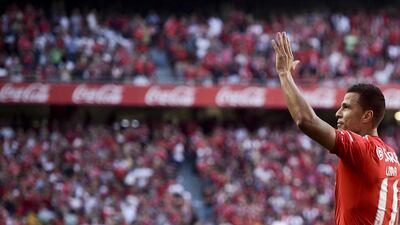 Rodrigo Lima, seen in a Benfica shirt, has been and is likely to continue to be an asset for Al Ahli. Patricia de Melo Moreira / AFP