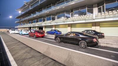 Drivers set to move out. Courtesy Abu Dhabi Motors