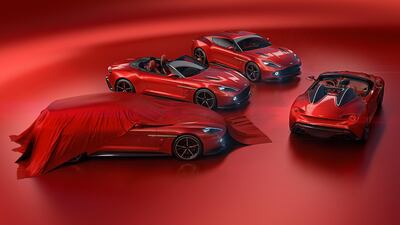 The Aston Martin Vanquish Zagato family.