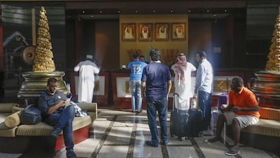 The lobby of Dusit Thani hotel is bright and attracts plenty of daylight. Clint McLean for The National