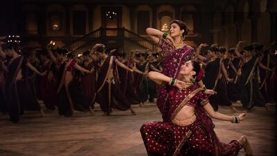 Priyanka Chopra and Padukone in the 2015 film 'Bajirao Mastani'. The period drama also featured Ranveer Singh. Photo: Eros International