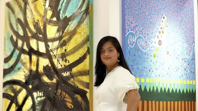 'Bold Lines' by Aarti Shah also went on sale. Chris Whiteoak / The National