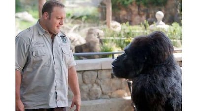 Kevin James finds animals can talk in Zookeeper. Courtesy Columbia TriStar