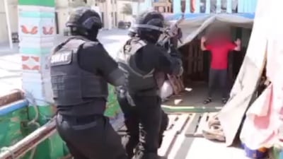 Police seized nearly 200 kg of drugs from two dhow boats at Dubai Creek. Dubai Police video still