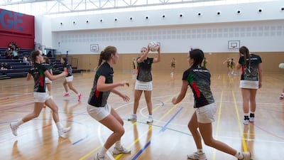 Players pass the ball.