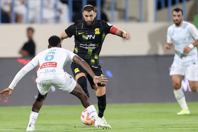 Al Ittihad captain Karim Benzema. AFP