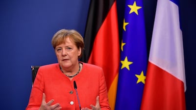 German Chancellor Angela Merkel has done something remarkable by getting EU members to agree on financial package. EPA