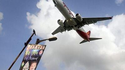 India's domestic air passenger traffic fell for the 10th consecutive month in February. Dhiraj Singh / Bloomberg News