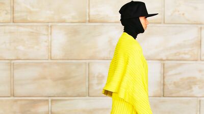 Marc Jacobs autumn / winter 2021 played with outlandish proportion and bright colours. Courtesy Marc Jacobs