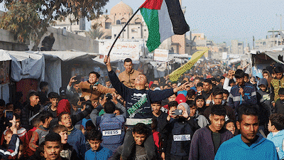 The ceasefire in the Gaza war came into effect on Sunday at 11.15 local time. Reuters / EPA / AP