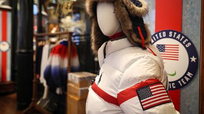 US Winter Olympic items designed by Ralph Lauren are displayed at the company's store in New York City, New York, Reuters