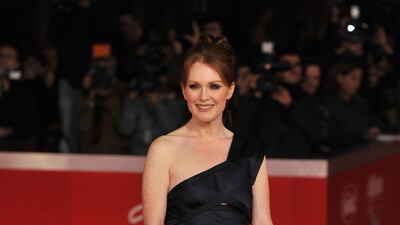 Julianne Moore, in Armani, attends 'The Kids are All Right' premiere during the 5th International Rome Film Festival at Auditorium Parco Della Musica on November 2, 2010 in Rome, Italy. Getty Images