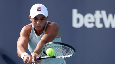 World No 1 Ashleigh Barty defeated Elina Svitolina 6-3, 6-3 in the Miami Open semi-finals at Hard Rock Stadium. Reuters