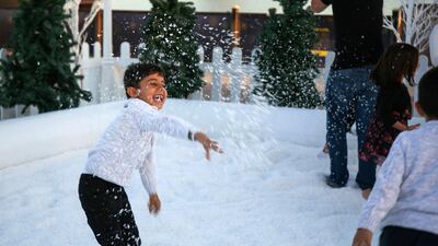 Abu Dhabi's New Year's Eve Village. Victor Besa for The National