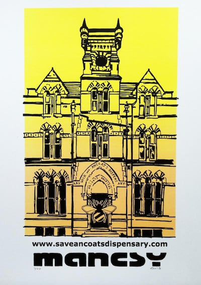 A work by the street artist Mancsy. Courtesy Mancsy