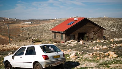Holiday accommodation like this bed and breakfast in the Jewish outpost of Esh Kodesh in the occupied West Bank has previously been advertised online. Getty Images