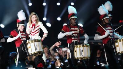 Madonna was as controversial as ever as she took to the stage at du Arena on Yas Island.