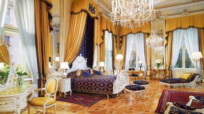 Above, the Royal Suite at Hotel Imperial Vienna. Courtesy Hotel Imperial Vienna