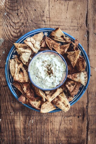 Homemade zaatar spiced crisps. Photo: Scott Price